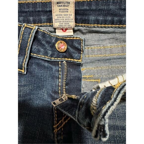 True Religion flared Jean jeweled buttons 27 - Picture 3 of 8